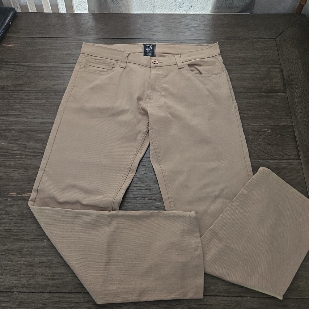 Men's Tan Chinos - Classic Straight Fit